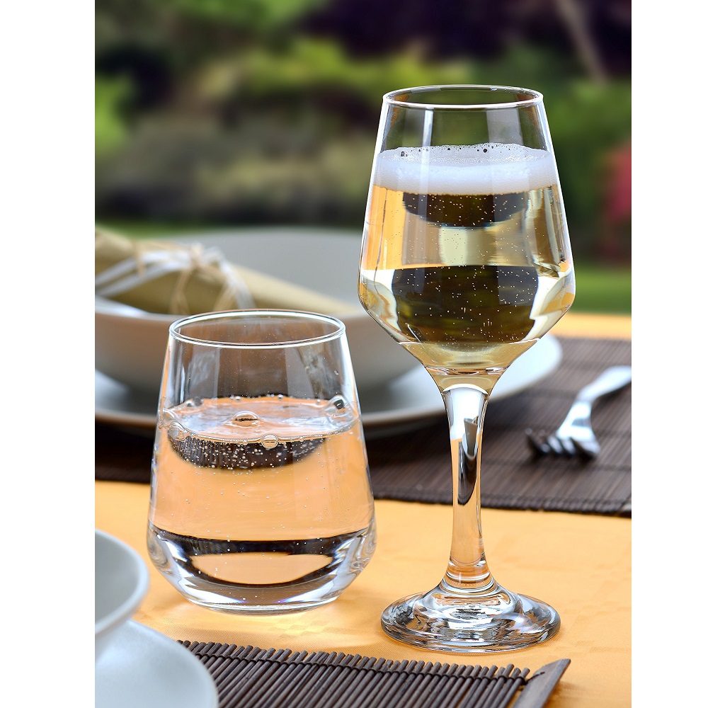 Ποτήρι Γυάλινο Wine 270ml Ø5,6xH19cm Contea Borgonovo 01.10902 - 2