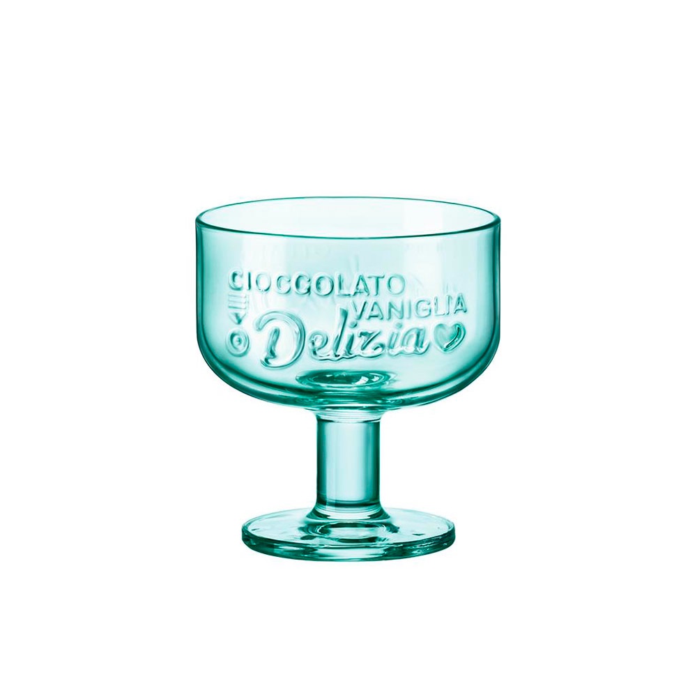 Ποτήρι Γυάλινο Παγωτού 280ml Ø9xH10cm Green Graphica Bormioli Rocco  00.10483 - 1
