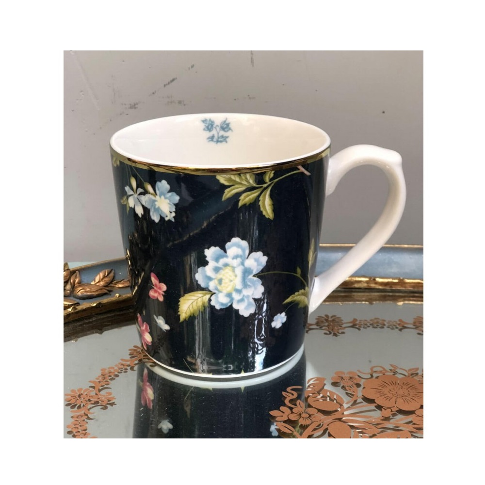 Κούπα Πορσελάνης 320ml 12x8,8xH8,9cm Midnight Uni Heritage Laura Ashley LA180420 - 5