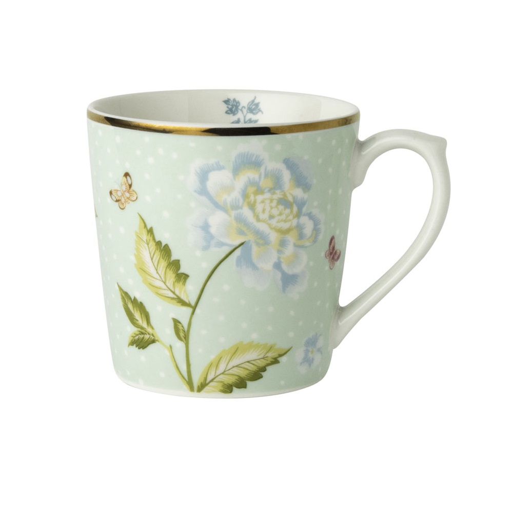 Κούπα Πορσελάνης 320ml 12x8,8xH8,9cm Mint Uni Heritage Laura Ashley LA180422 - 1
