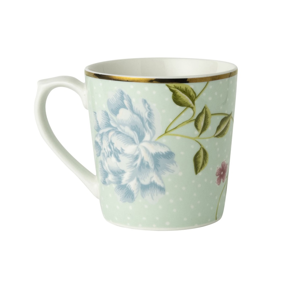 Κούπα Πορσελάνης 320ml 12x8,8xH8,9cm Mint Uni Heritage Laura Ashley LA180422 - 4