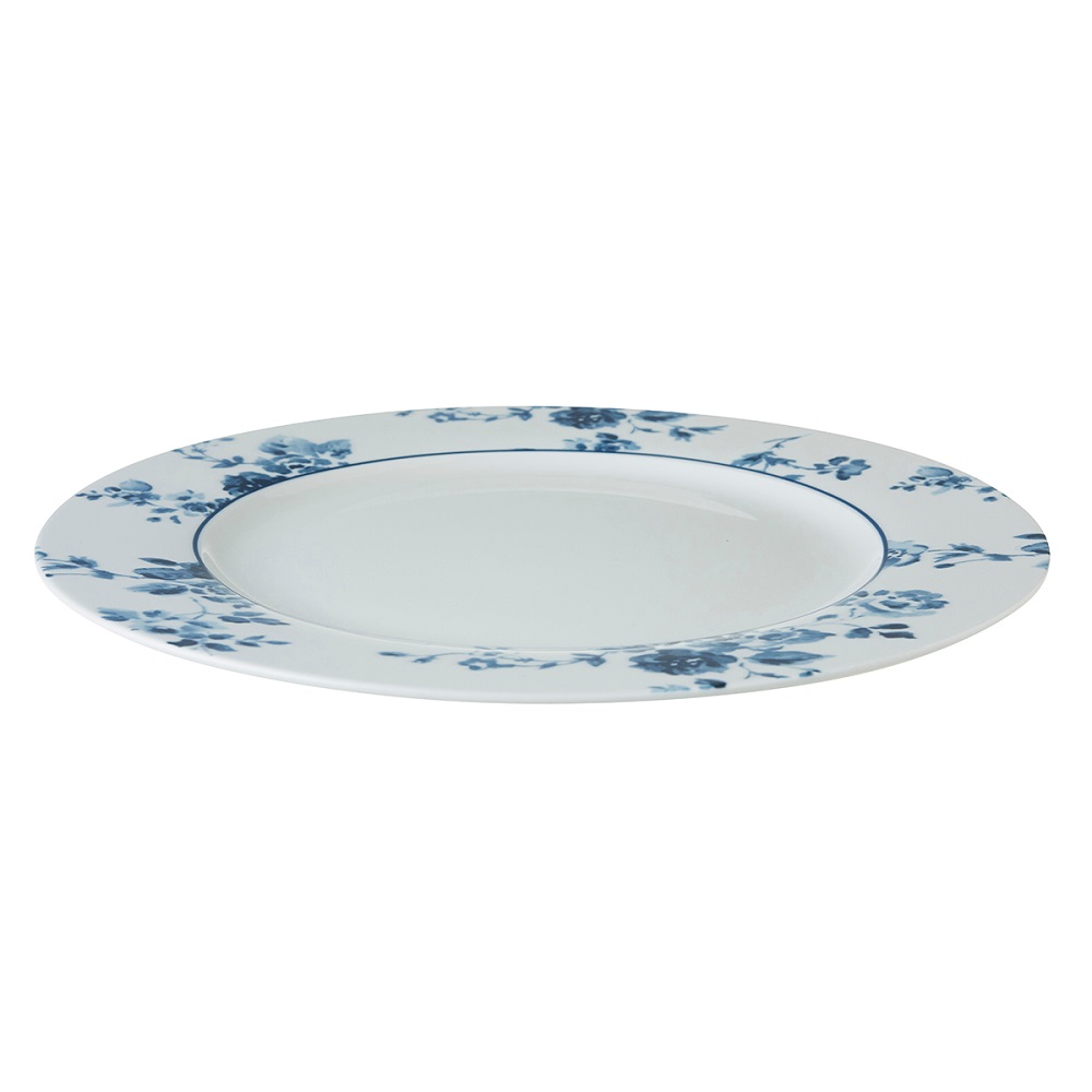 Πιάτο Ρηχό Στρογγυλό Πορσελάνης Φ30cm Λευκό – Μπλε China Rose Blueprint Laura Ashley LA179920 - 2