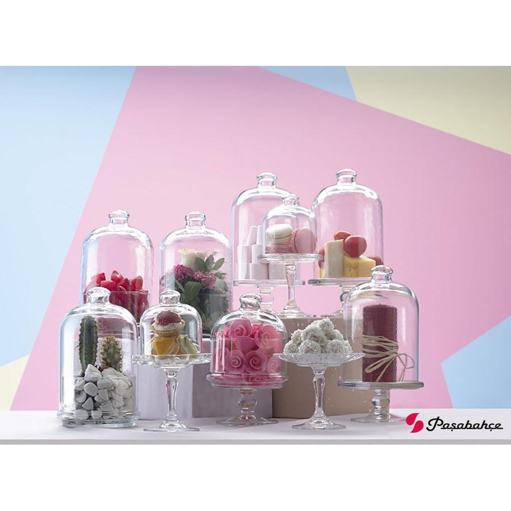 Πιατέλα Παρουσίασης Γυάλινη με Καμπάνα Mini Patisserie 18,7cm Pasabahce SP96456G1 - 2