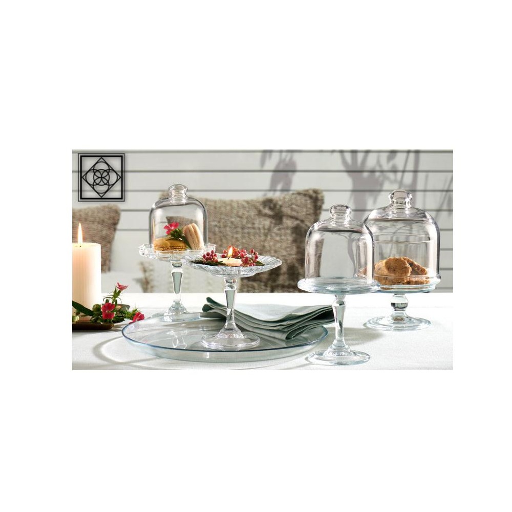 Πιατέλα Παρουσίασης Γυάλινη με Καμπάνα Mini Patisserie 18,7cm Pasabahce SP96456G1 - 3