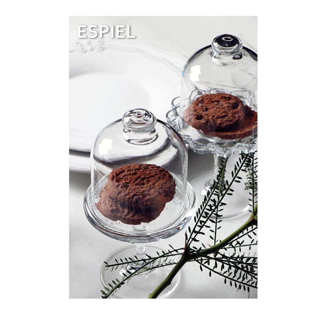 Πιατέλα Παρουσίασης Γυάλινη με Καμπάνα Mini Patisserie 18,7cm Pasabahce SP96456G1 - 4