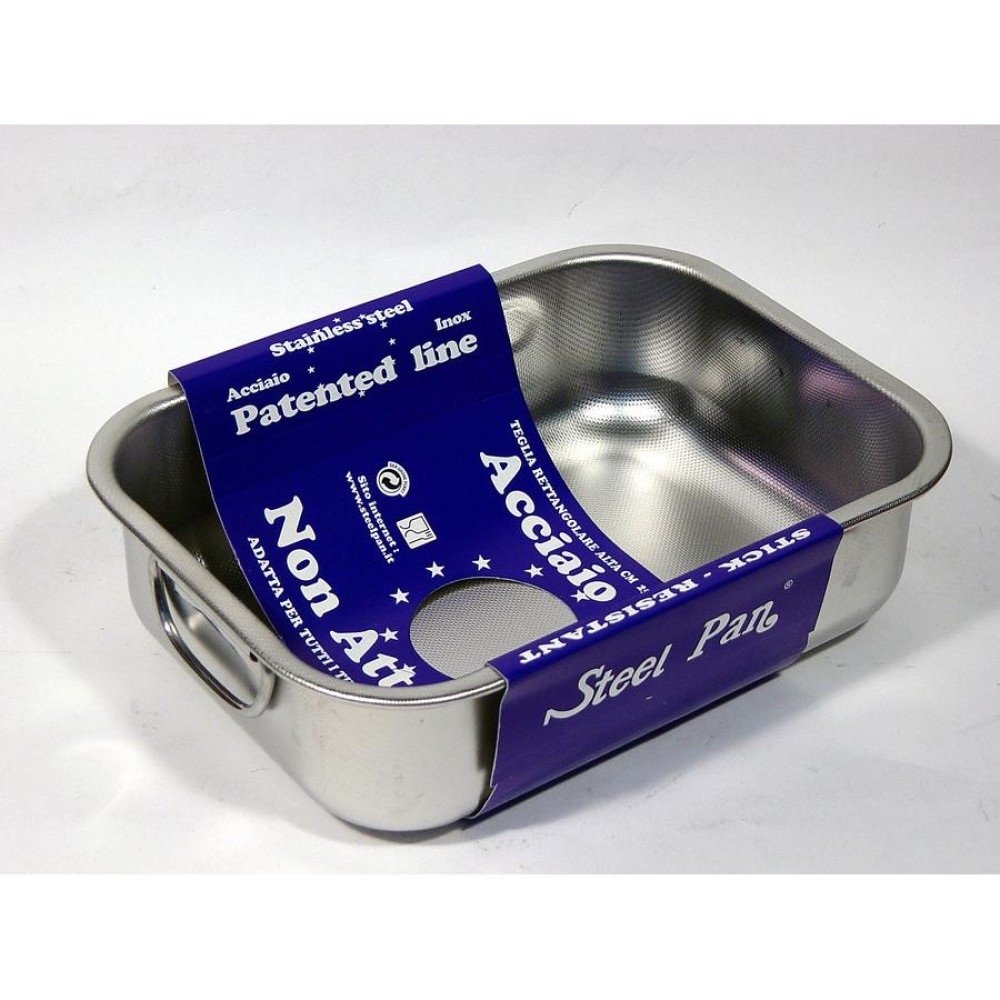 Ταψί Ορθογώνιο Inox 18/10 Patented 35x26 cm Steel Pan 11162 - 