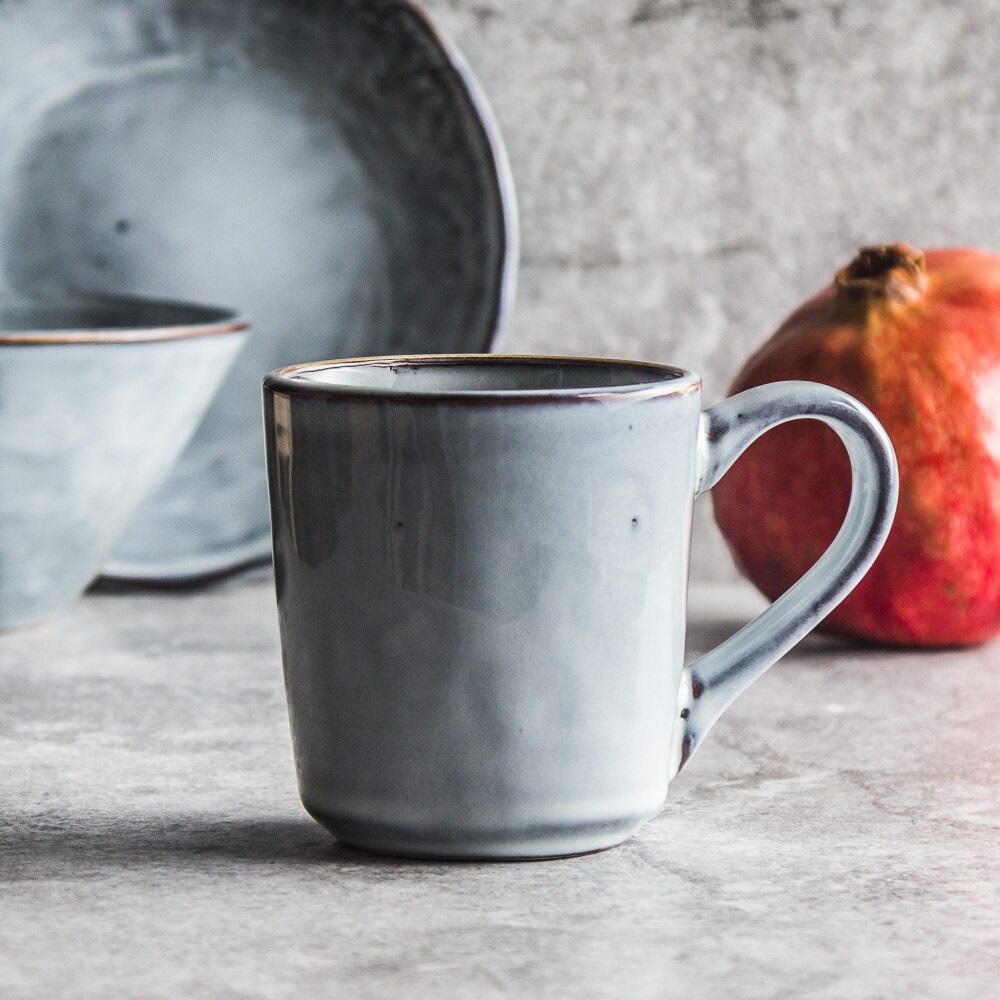 Κούπα Stoneware 250ml Γαλάζια Organic Dutch Rose OR182018 - 2