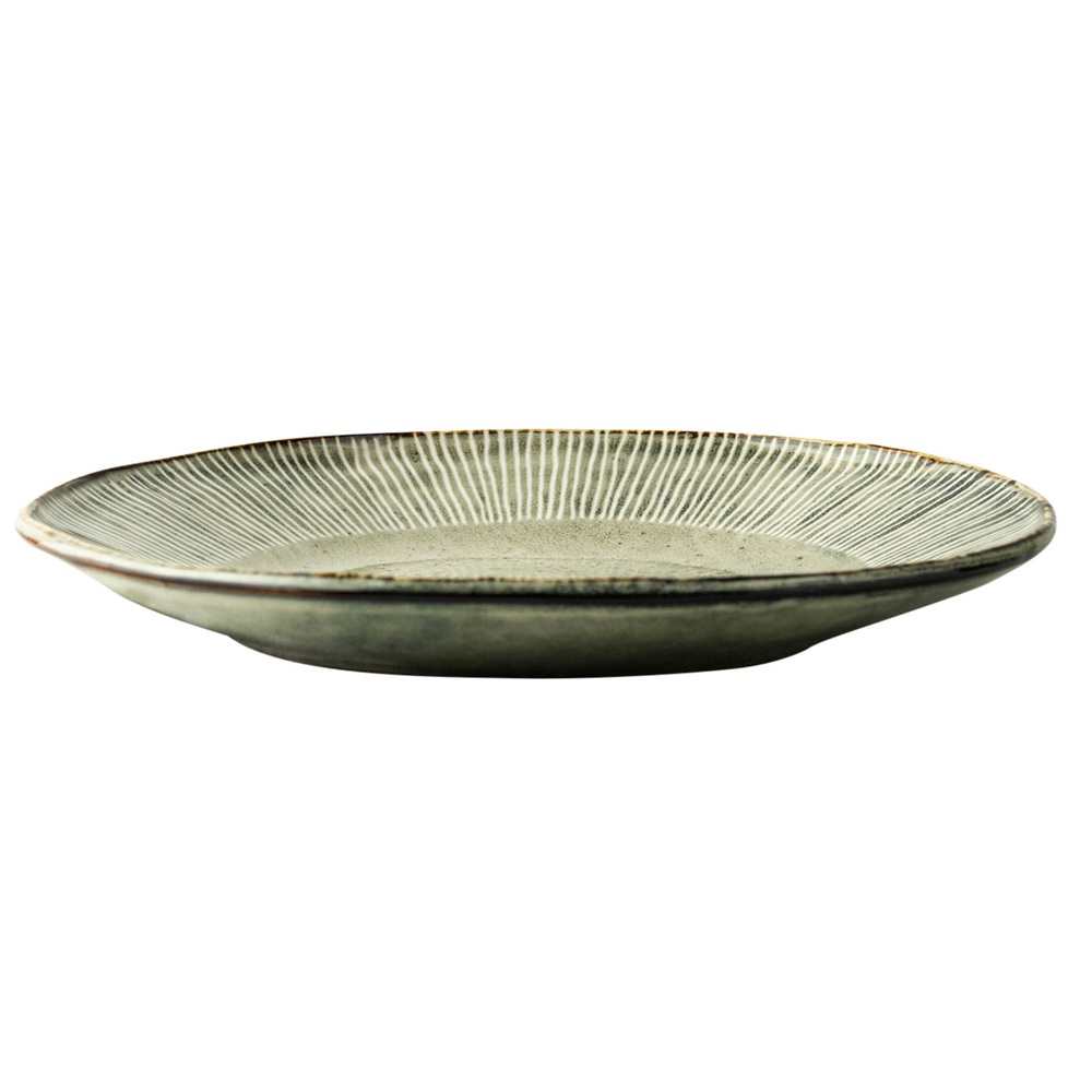 Πιάτο Ρηχό Stoneware Πράσινο 21,5cm Dutch Rose Organic OR182041 - 