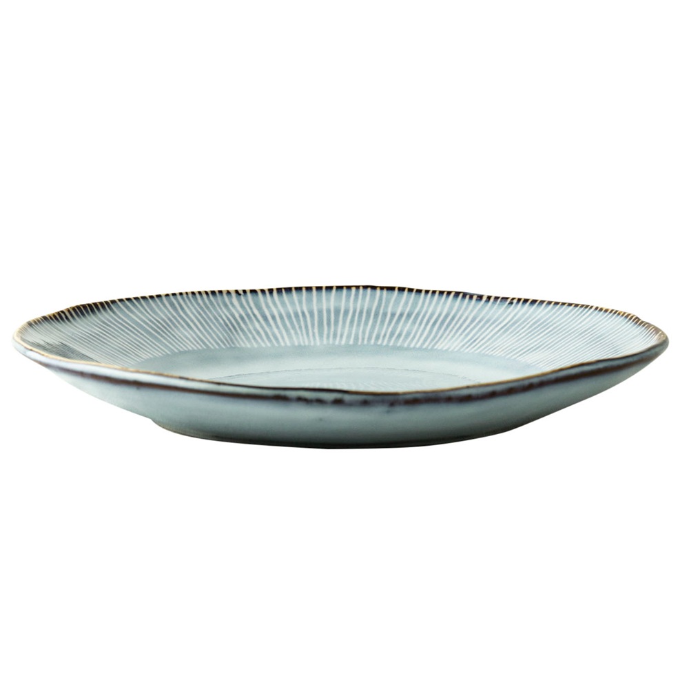 Πιάτο Ρηχό Stoneware Γαλάζιο 21,5cm Dutch Rose Organic OR182042 - 