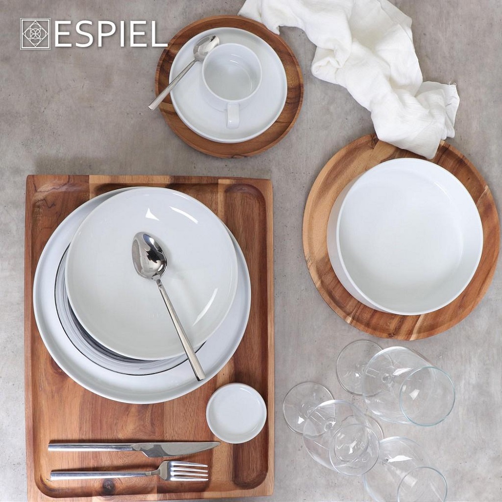 Δίσκος Στρογγυλός Ξύλο Ακακίας Φ30xH1,5cm Espiel BAG104 - 3