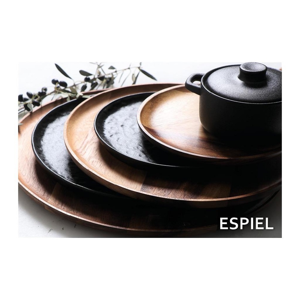 Δίσκος Στρογγυλός Ξύλο Ακακίας Φ30xH1,5cm Espiel BAG104 - 5