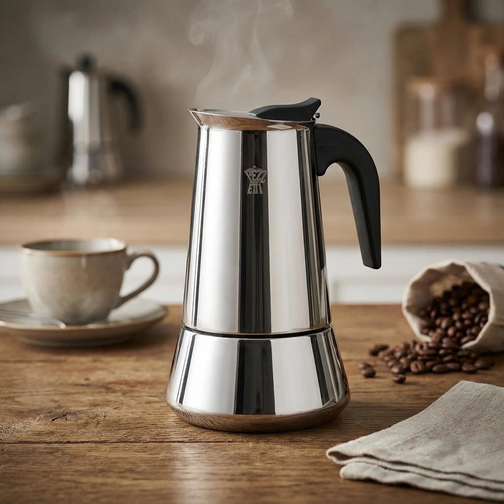 Καφετιέρα Espresso Steelexpress 2 Φλιτζάνια Pezzetti 040.200602 - 2