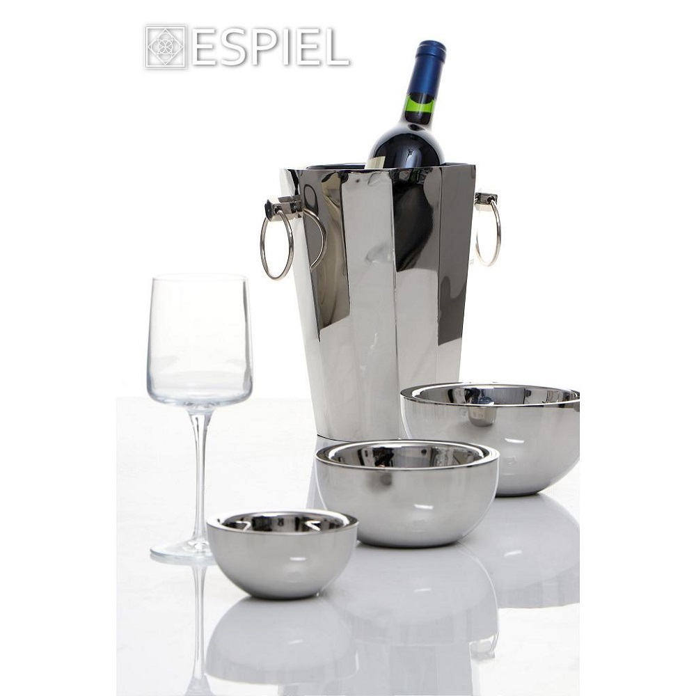 Μπολ Ανοξείδωτο Ασημί Φ14xH6cm Espiel GET224 - 2