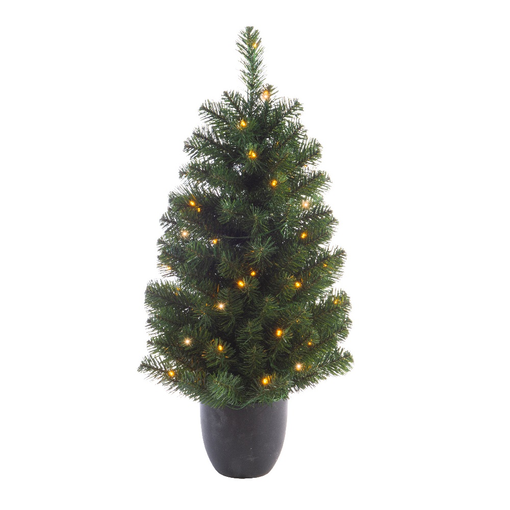 Χριστουγεννιάτικο Δέντρο Imperial Pine LED με Ποτ - 90x50cm για Εσωτερικό & Εξωτερικό Χώρο Everlands 680372 - 