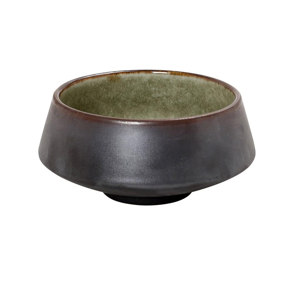 Μπολ Πορσελάνης Κωνικό Πράσινο - Καφέ Φ20,5xH10cm Pebble Espiel GMT104 - 1
