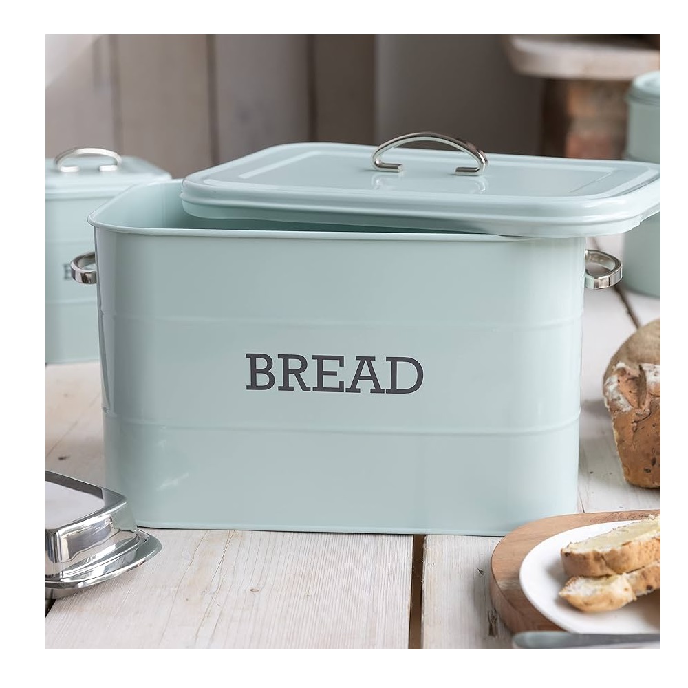 Ψωμιέρα Μεταλλική 34x21,5xH25cm Γαλάζια Living Nostalgia LNBBINBLU KitchenCraft 35.01817 - 2
