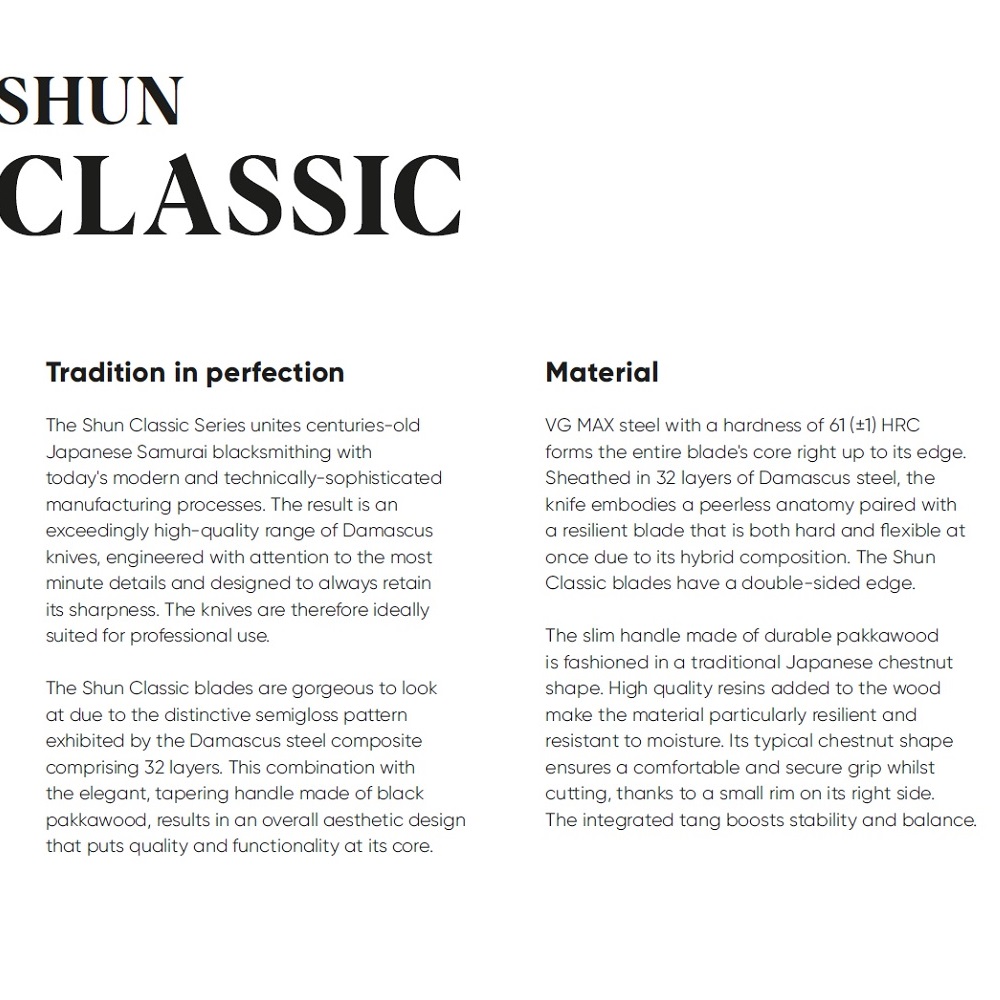 Μαχαίρι Φιλεταρίσματος Με Αυλακώσεις 23cm Shun Classic Kai DM-0720 - 5