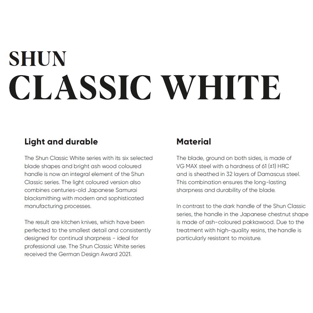 Μαχαίρι Φιλεταρίσματος 23cm Shun Classic White Kai DM-0704W - 5