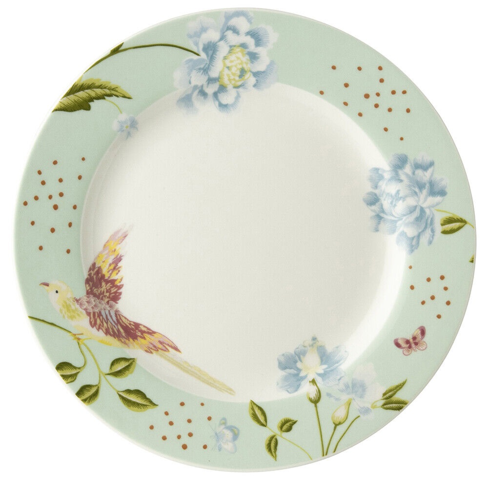 Πιάτο Πορσελάνης Ρηχό Στρογγυλό Φ18cm Mint Uni Heritage Laura Ashley LA180423 - 1