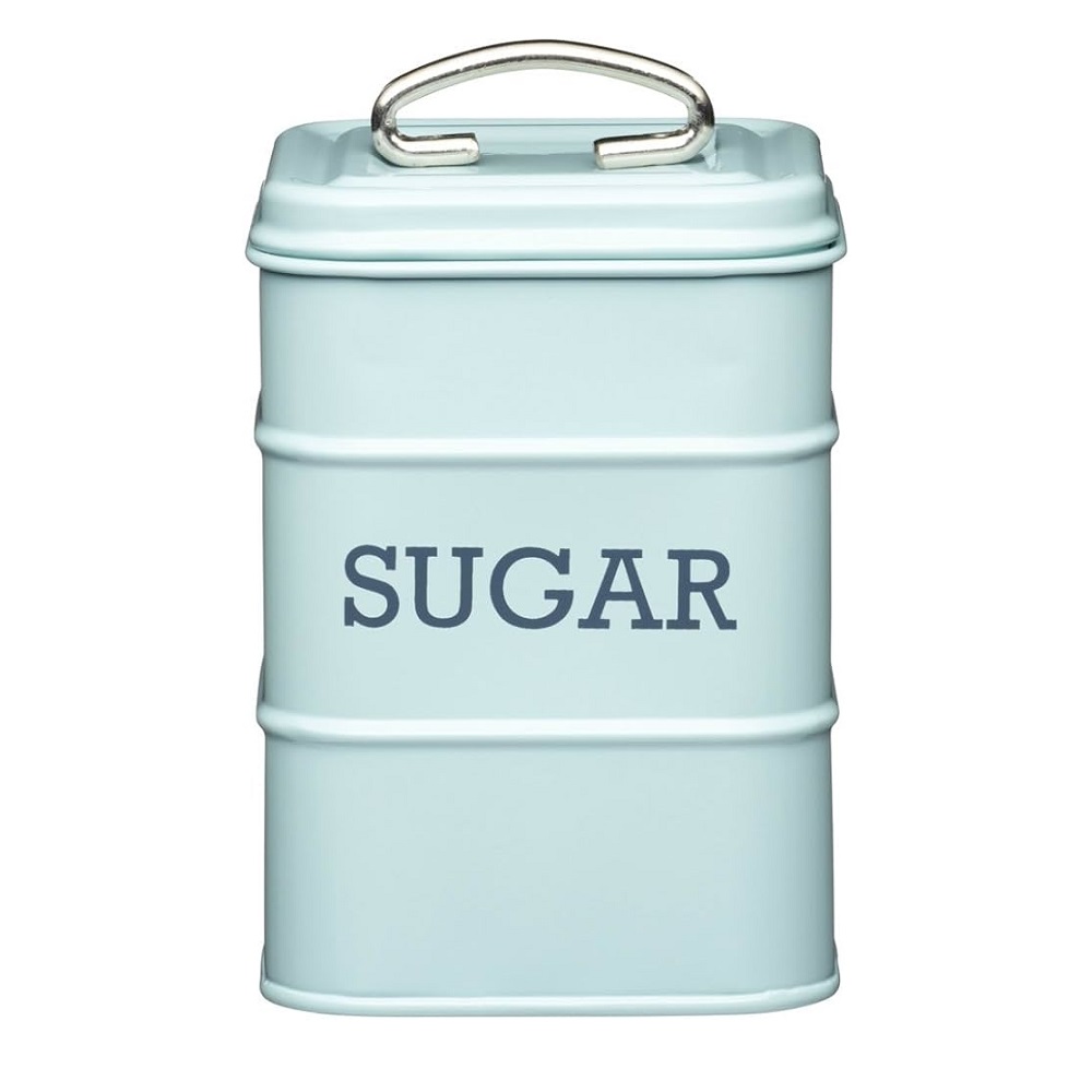 Δοχείο Αποθήκευσης Ζάχαρης 11xH17cm Μεταλλικό Γαλάζιο Living Nostalgia LNSUGARBLU Kitchecraft 35.01811 - 1