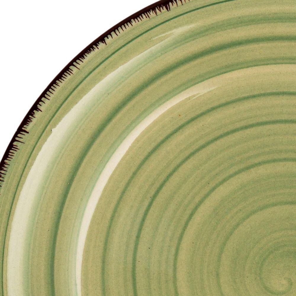 Πιάτο Ρηχό Φρούτου Stoneware Φ19,5cm Lines Oil Green Nava 10-099-202 - 2