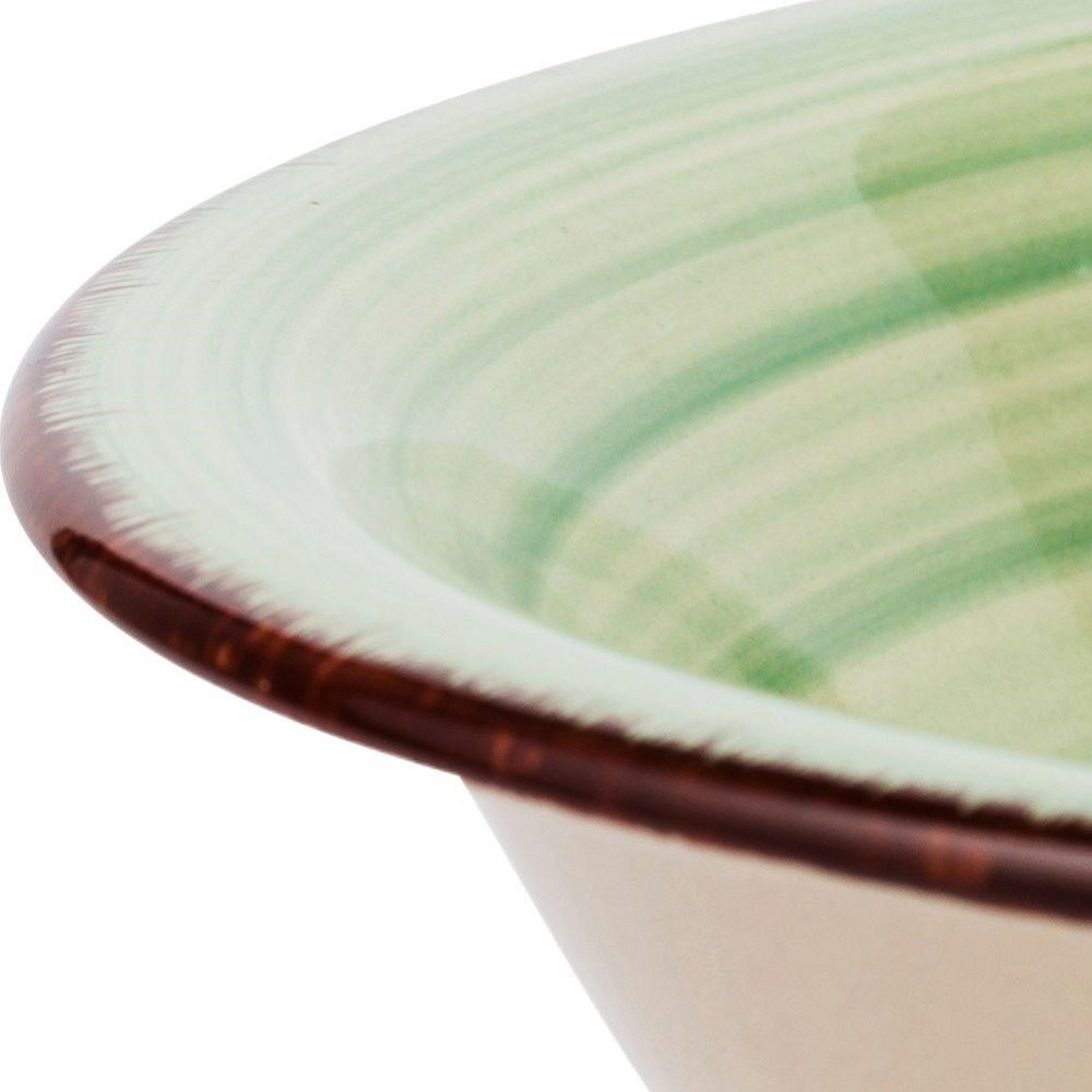Πιάτο Βαθύ Σούπας Stoneware Φ22cm 900ml Lines Oil Green Nava 10-099-203 - 3