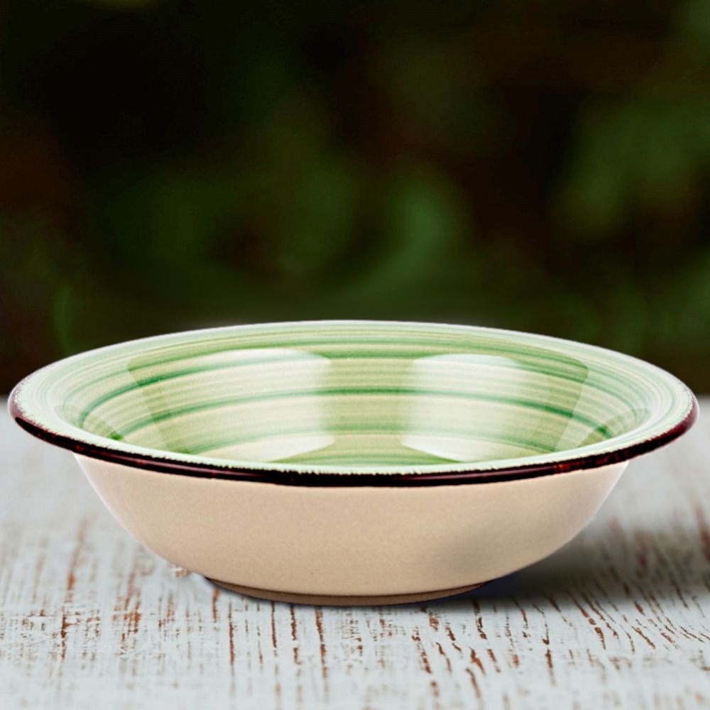 Πιάτο Βαθύ Σούπας Stoneware Φ22cm 900ml Lines Oil Green Nava 10-099-203 - 5