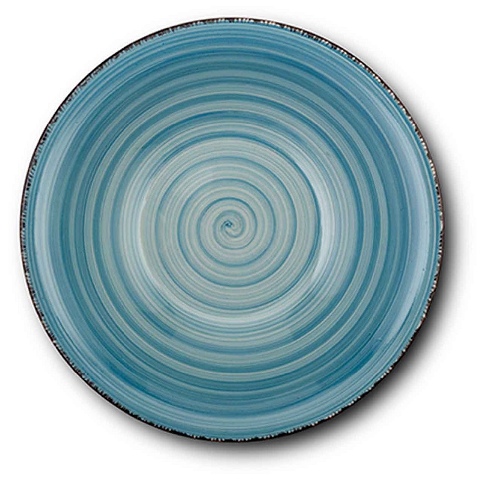Πιάτο Ρηχό Stoneware Φ27cm Lines Faded Blue Nava 10-099-221 - 1