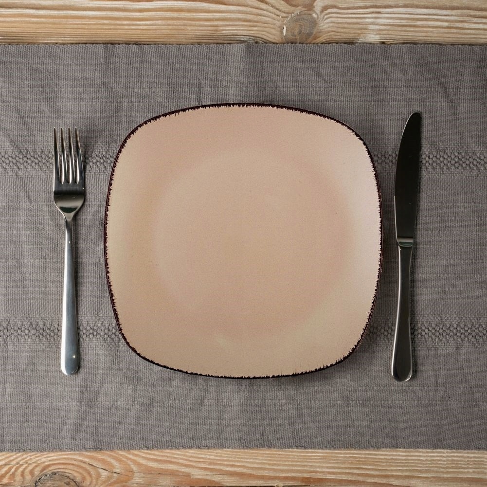 Πιάτο Ρηχό Τετράγωνο Stoneware 26x26xH3cm Brown Sugar Nava 10-099-241 - 3