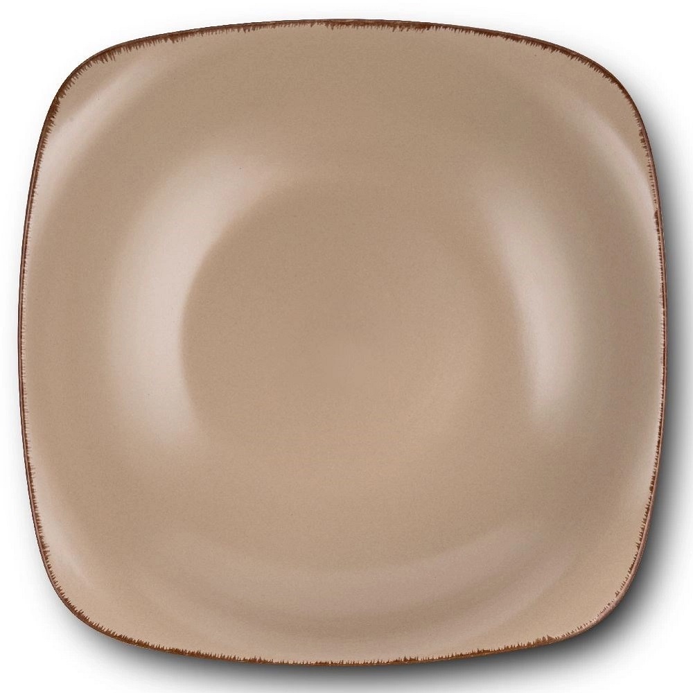 Πιάτο Βαθύ Τετράγωνο Stoneware 1Lt 22,5x22,5xH5,5cm Brown Sugar Nava 10-099-243 - 3