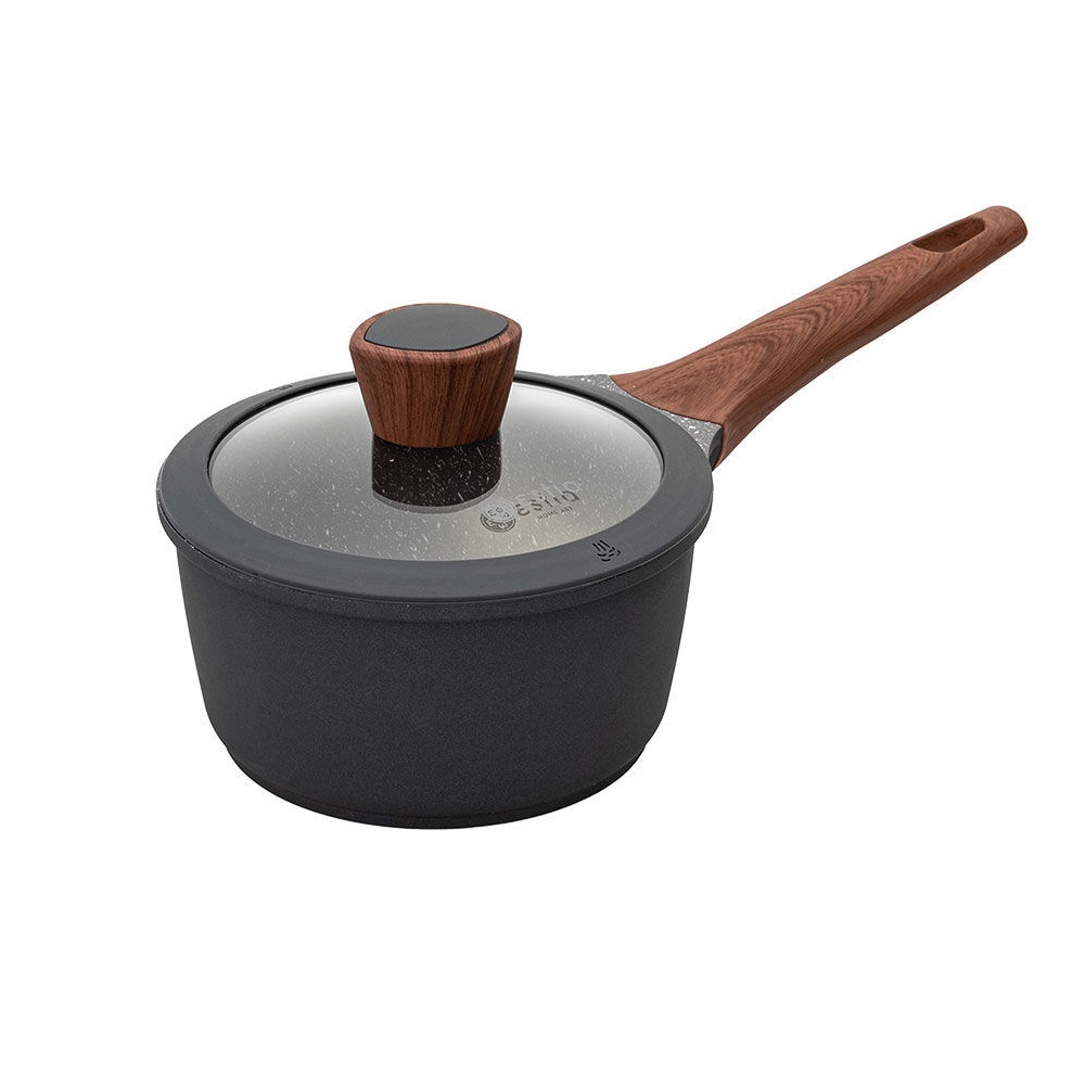 Κατσαρολάκι-Γαλατιέρα Χυτού Αλουμινίου Αντικολλητική 1,4Lt Φ16cm Stone εstia Home Art 01-2411 - 1