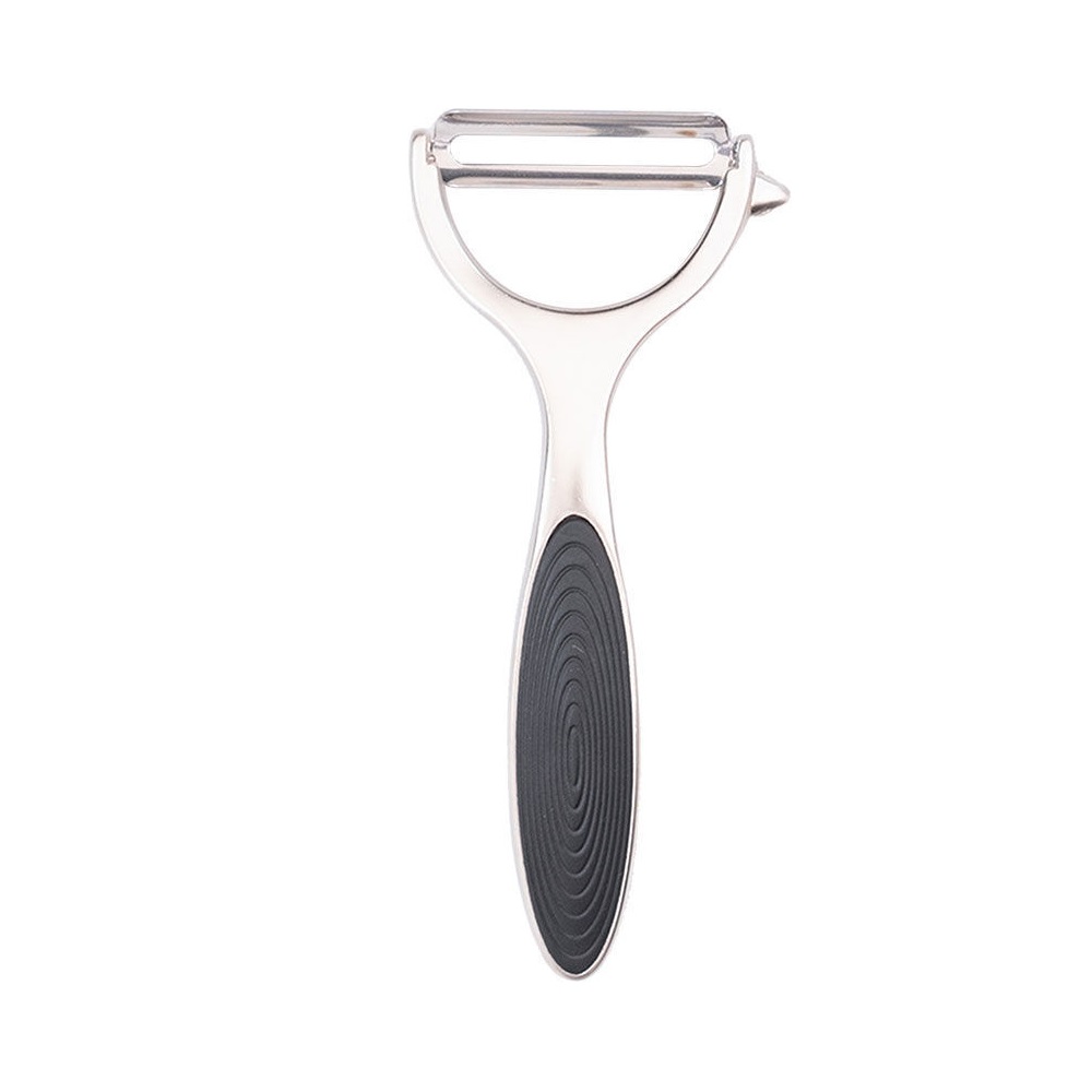 Αποφλοιωτής-Peeler Από Κράμα Ψευδαργύρου 14,2x6,3xH2cm Με Αντιολισθητική Λαβή Nickel εstia Home Art 01-7577 - 
