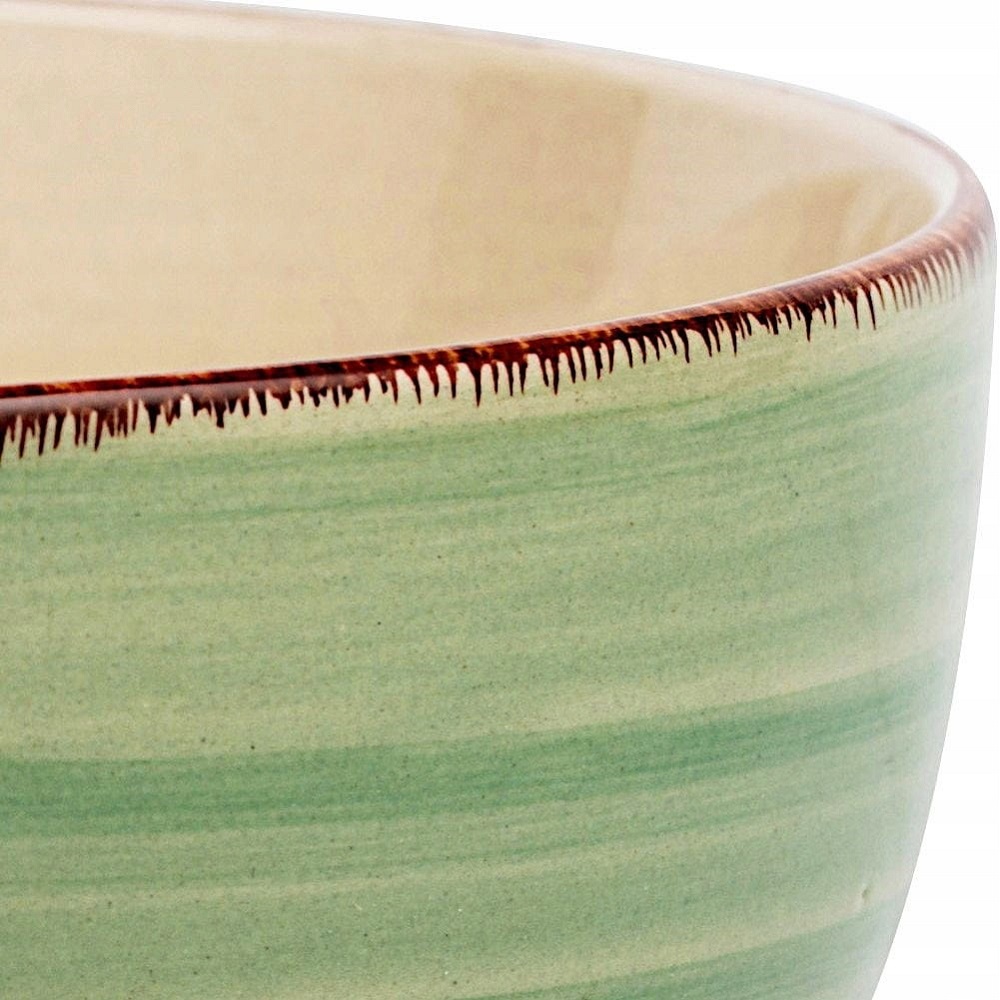 Μπολ Δημητριακών Stoneware 750ml Φ14xH8cm Lines Oil Green Nava 10-099-204 - 3