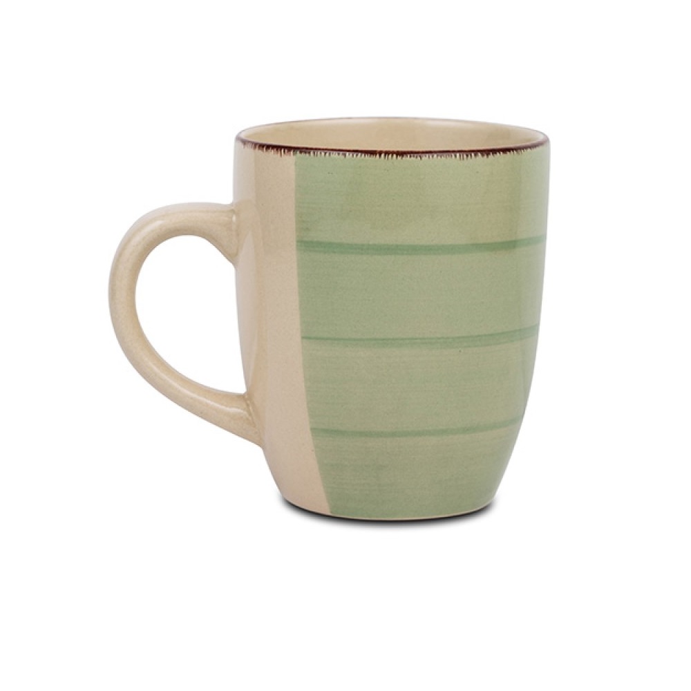 Κούπα Stoneware 350ml Φ8xH10cm Lines Oil Green Nava 10-099-205 - 2