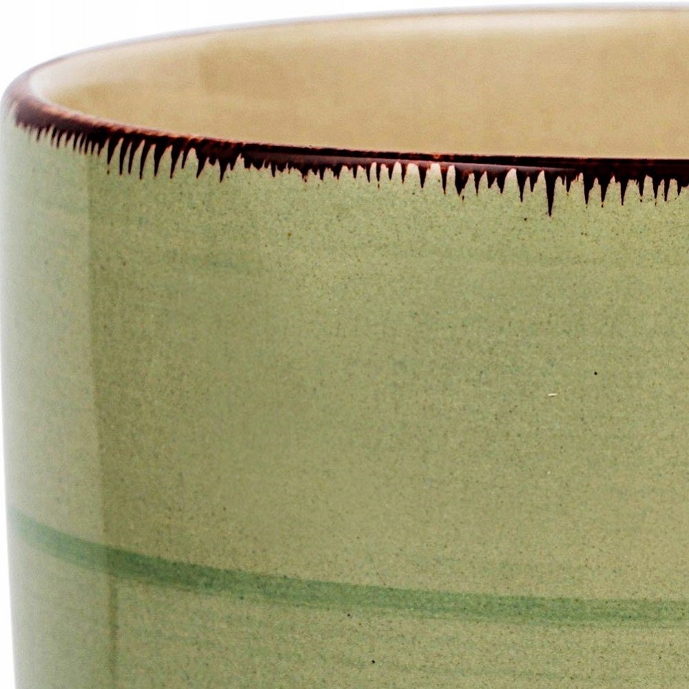 Κούπα Stoneware 350ml Φ8xH10cm Lines Oil Green Nava 10-099-205 - 3