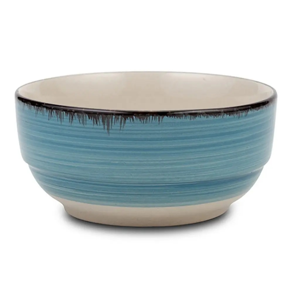 Μπολ Δημητριακών Stoneware 750ml Φ14xH8cm Lines Faded Blue Nava 10-099-224 - 1