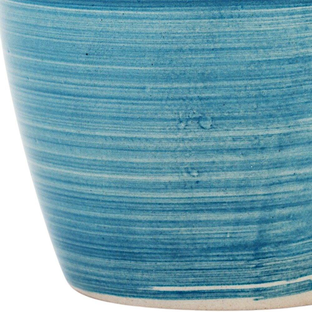 Κούπα Stoneware 350ml Φ8xH10cm Lines Faded Blue Nava 10-099-225 - 3
