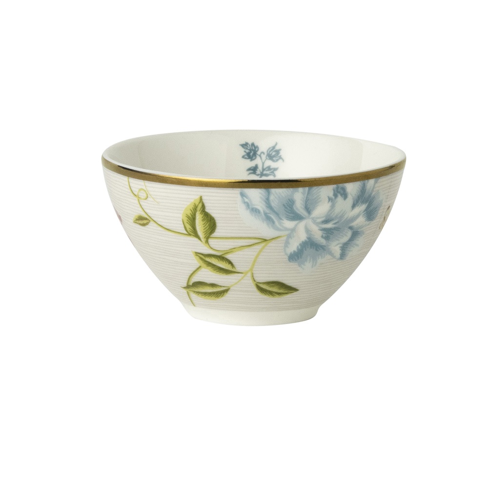 Μπολάκι Πορσελάνης Στρογγυλό Φ9xH4,7cm 150ml Cobblestone Pinstripe Heritage Laura Ashley LA180514 - 1