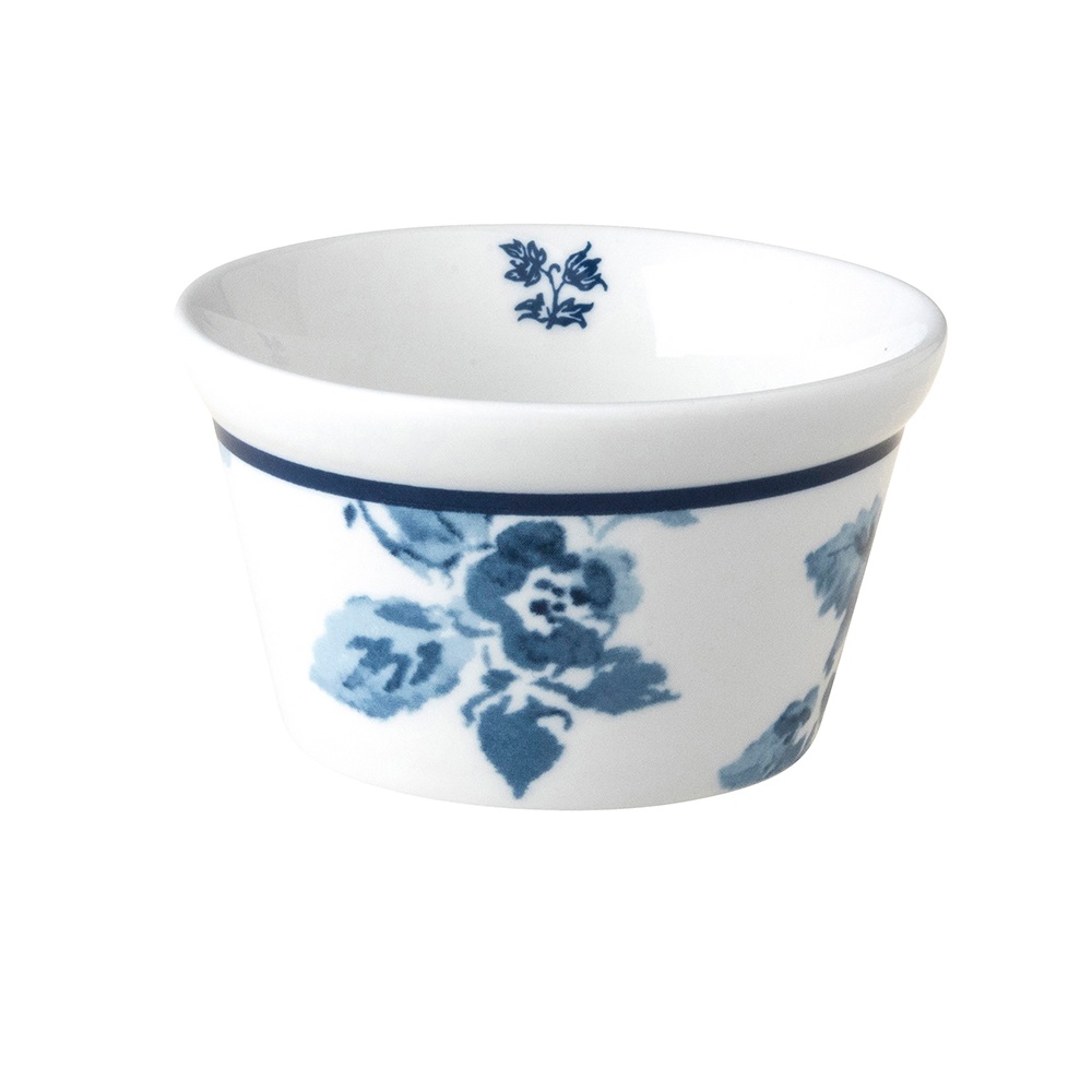 Μπολ Ramekin Πορσελάνης Λευκό-Μπλε Φ9cm 240ml China Rose Blueprint Laura Ashley LA179359 - 