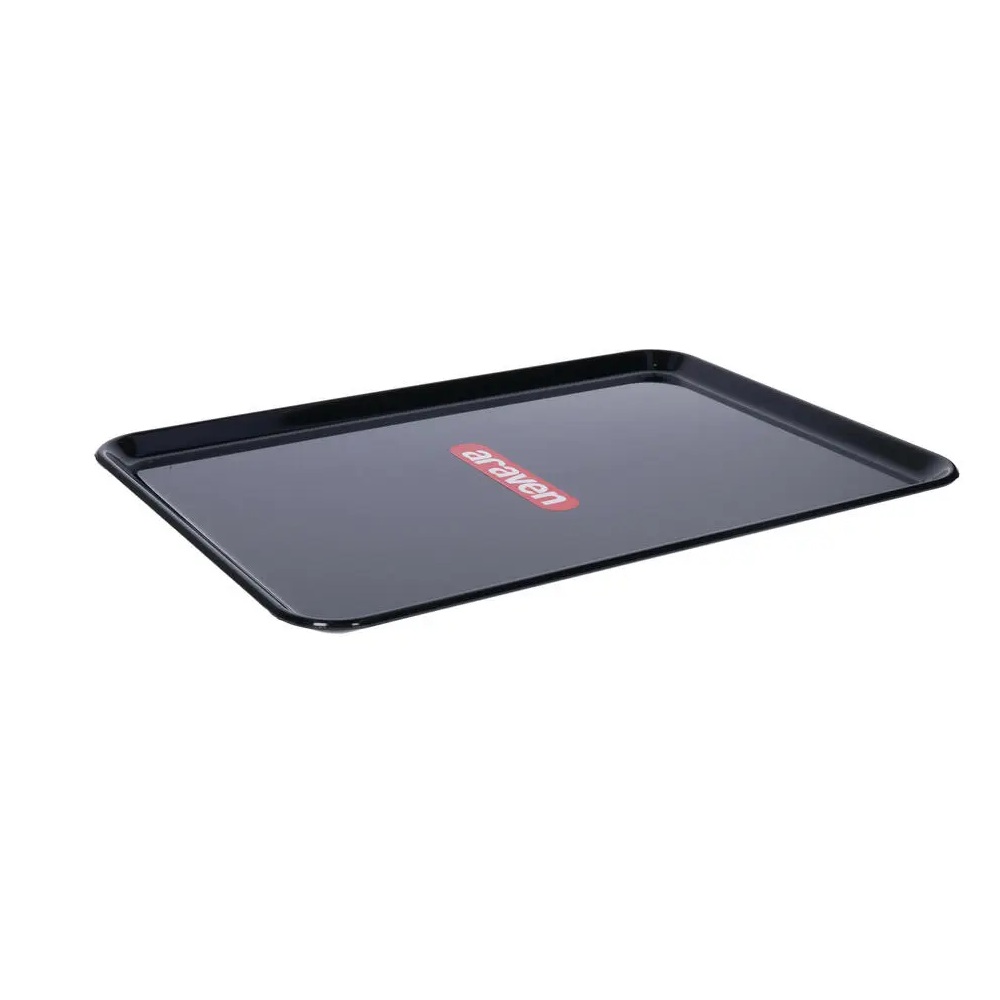 Δίσκος Ορθογώνιος Πλαστικός Μαύρος 28x19x1,2 cm Araven AR00041022 - 