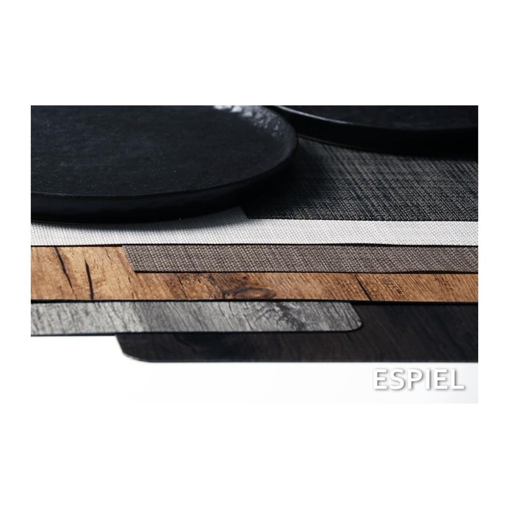Σουπλά PVC Καφέ-Μαύρο "Ξύλο" 45x30cm Espiel PUL102 - 4