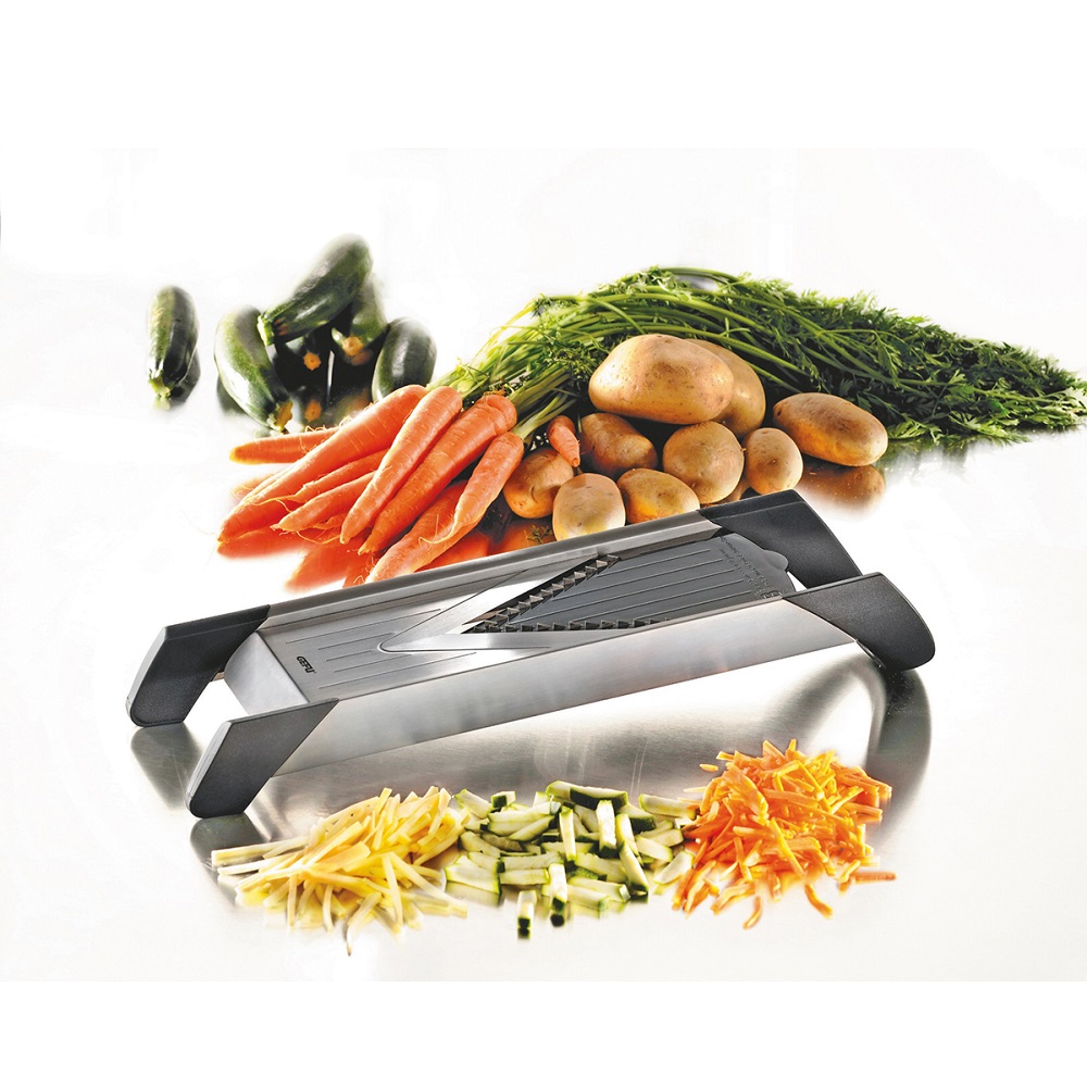 Μαντολίνο Λαχανικών V-Slicer Ρυθμιζόμενο Ανοξείδωτο Με 3 Λεπίδες Violino Gefu 55700 - 5