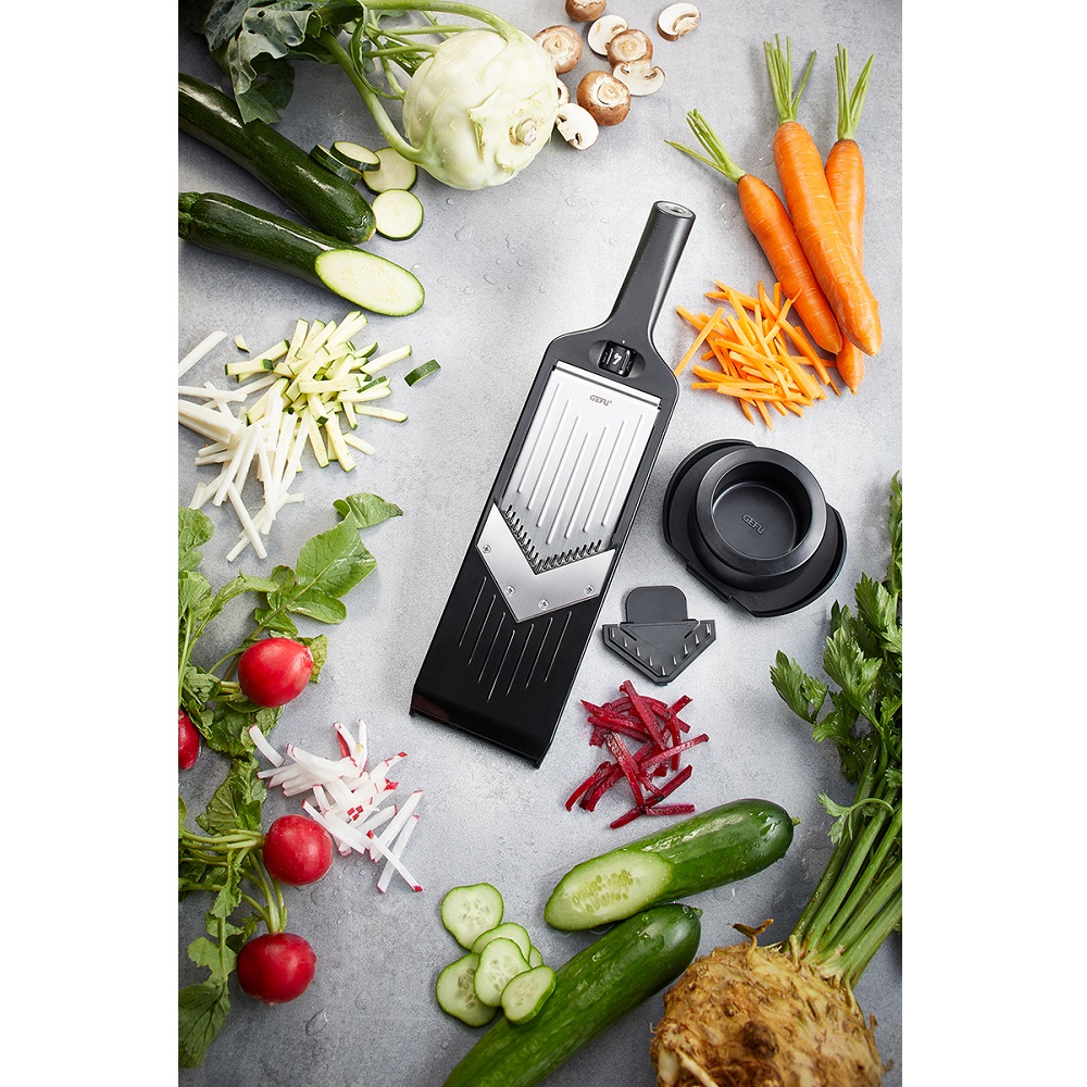 Μαντολίνο Λαχανικών V-Slicer Ρυθμιζόμενο Ανοξείδωτο & Julienne Violi Gefu 50441 - 4