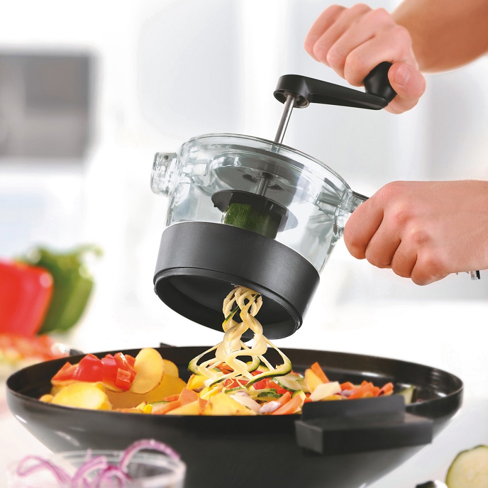 Μηχανικός Κόπτης Λαχανικών Σπιράλ Ø14,8cm 400ml Ανοξείδωτος Spiraflix Gefu 13410 - 5