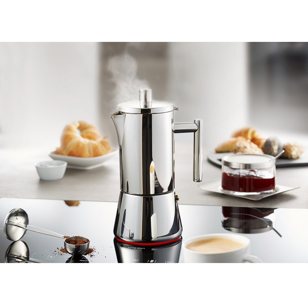 Μπρίκι-Παρασκευαστής Espresso 6Cups Ανοξείδωτος Nando Gefu 16390 - 2