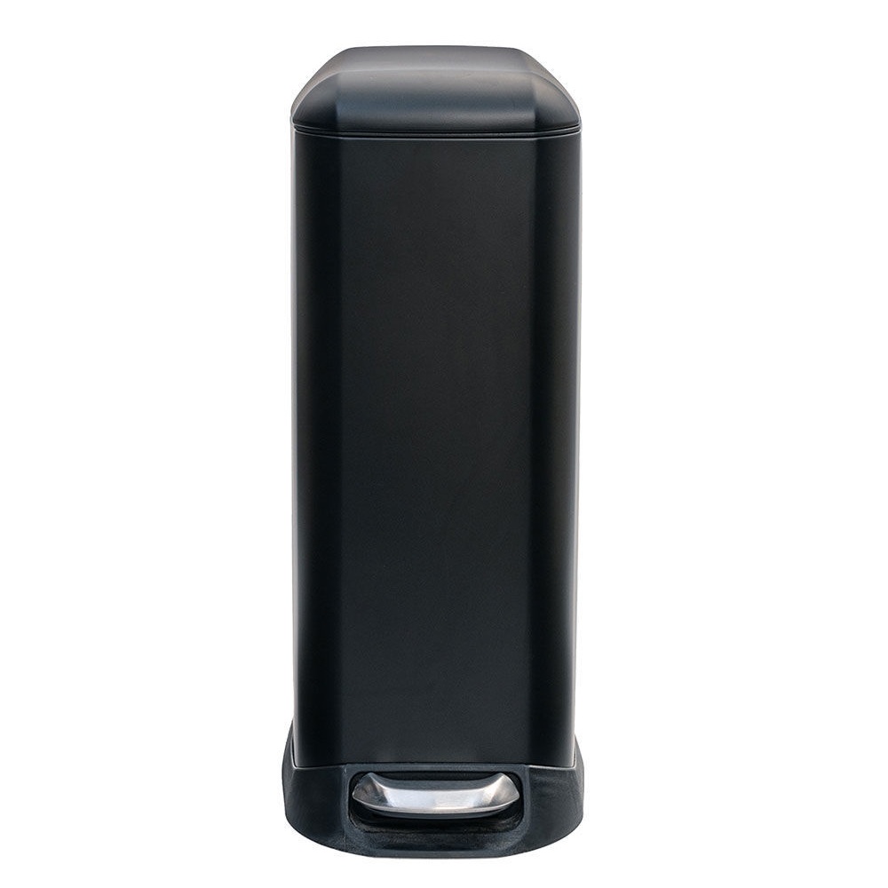 Κάδος Απορριμμάτων Ανοξείδωτος Μαύρος Soft Close 20lt Slim Estia Home Art 01-9144 - 