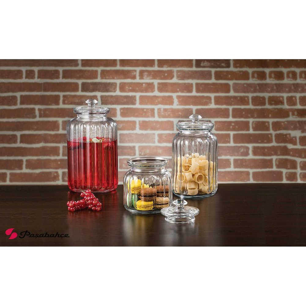 Βάζο Γυάλινο 900ml Με Καπάκι Φ10,2xH15,2cm Viva Pasabahce SP96374G1 - 2