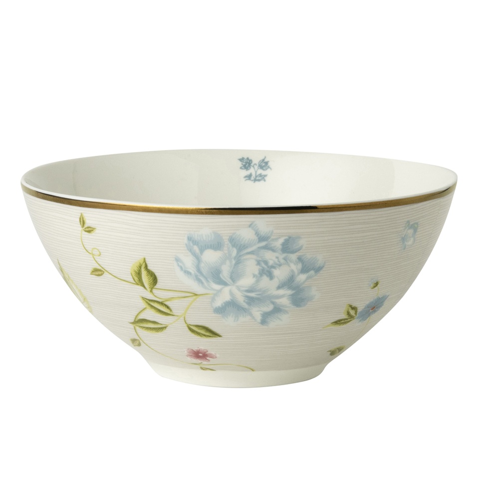 Μπολ Πορσελάνης New Bone China 16,4×16,4×7,5 εκ. Laura Ashley Heritage Cobblestone Pinstripe LA180516 - 