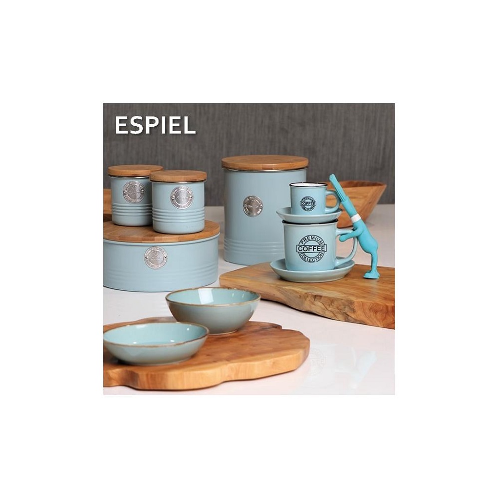Φλιτζάνι Espresso 90ml Με Πιατάκι Φ6,3xH11cm Stoneware Γαλάζιο Coffee Espiel HUN306K12 - 2