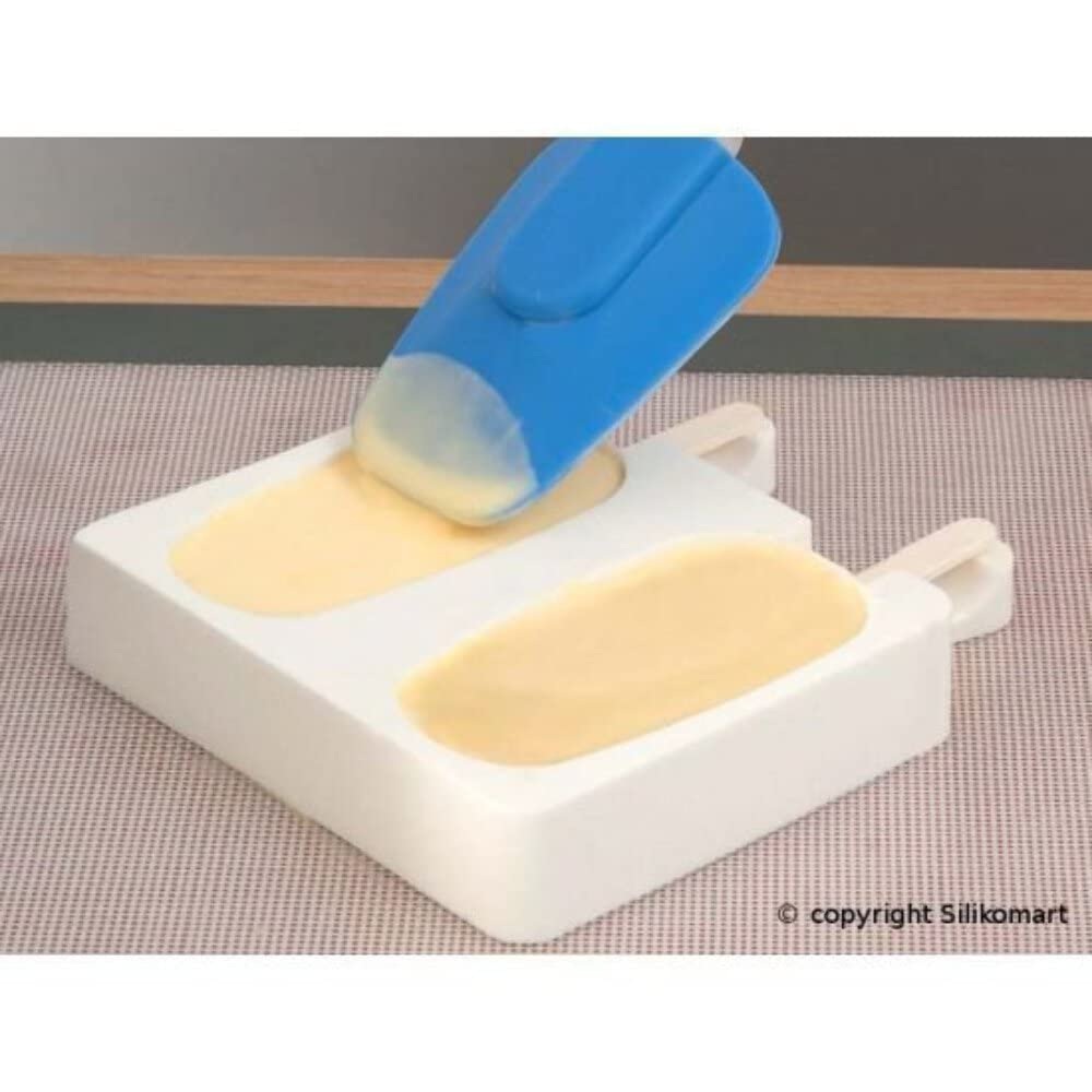 Σετ Καλουπιών Παγωτού Ξυλάκι Gel01 Classic με 2 Σιλικονένια Καλούπια 90 ml, 50 Ξυλάκια και Δίσκο Μεταφοράς Silikomart 25.311.87.0098 - 4
